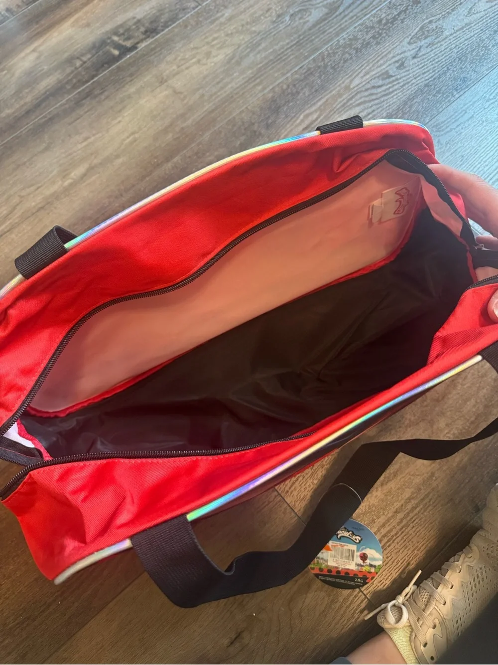NWT Miraculous Ladybug Girls Duffle Bag toy storage or overnight bag